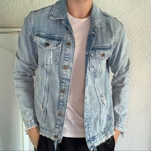 topman Classic light blue denim jacket size M